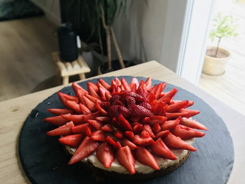 Cliquez pour zoomer ! Tarte aux fraises sans cuisson Thermomix par charlene_41
