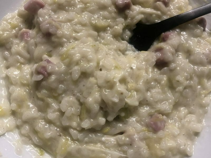 Cliquez pour zoomer ! Risotto poireaux et lardons Thermomix par camillemnz