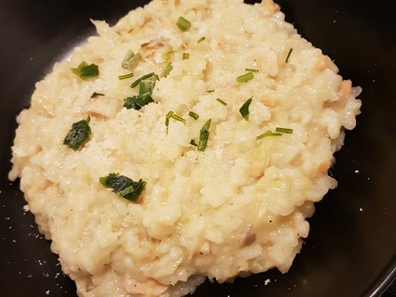 Cliquez pour zoomer ! Risotto poireaux et saumon fumé Thermomix par wahibus