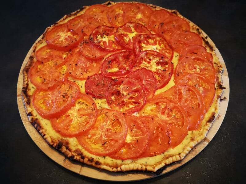 Cliquez pour zoomer ! Tarte tomates et amandes Thermomix par elo01800
