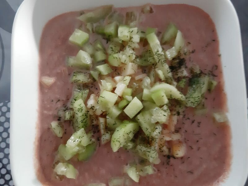 Cliquez pour zoomer ! Gaspacho de betterave et pomme Thermomix par lolo40