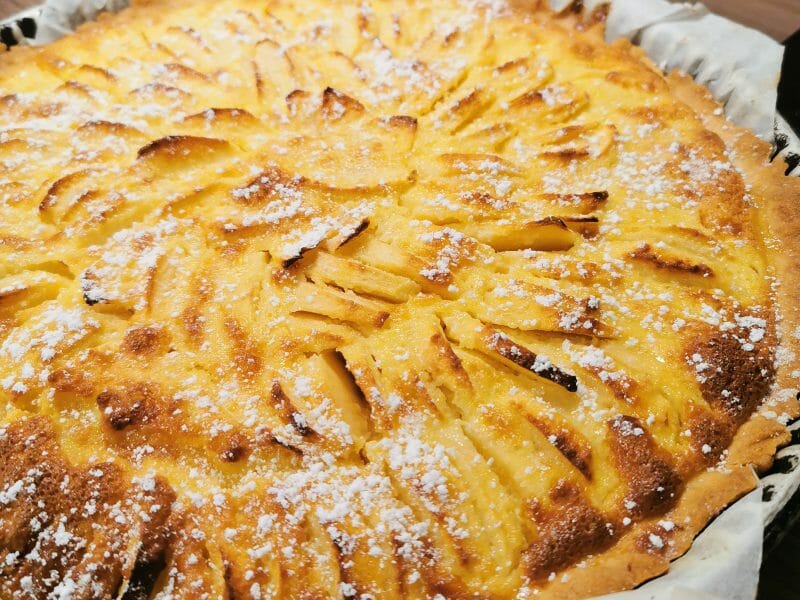 Cliquez pour zoomer ! Tarte normande aux pommes Thermomix par sylvie30170