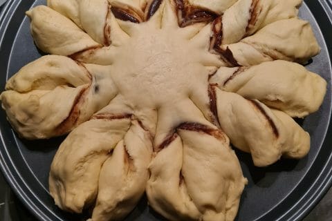Cliquez pour zoomer ! Brioche étoilée au Nutella Thermomix par EvaPeresse