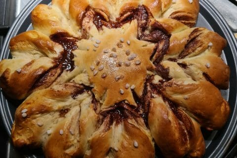 Cliquez pour zoomer ! Brioche étoilée au Nutella Thermomix par EvaPeresse