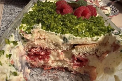 Cliquez pour zoomer ! Tiramisu aux framboises Thermomix par Isabelle67