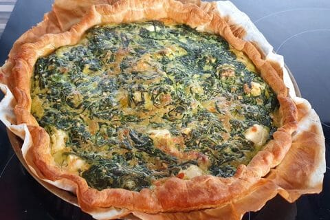 Cliquez pour zoomer ! Tarte épinards, saumon et chèvre Thermomix par motovivi
