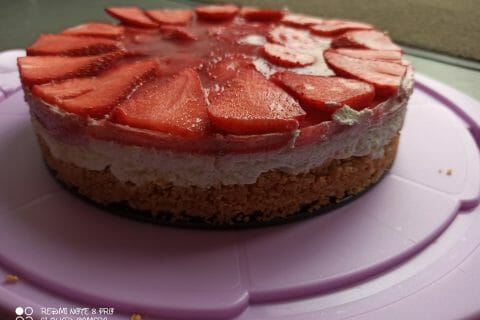 Cliquez pour zoomer ! Tarte aux fraises sans cuisson Thermomix par florazur