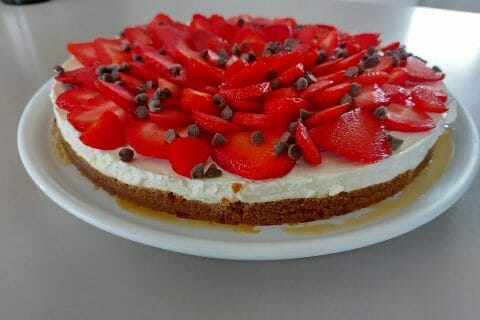 Cliquez pour zoomer ! Tarte aux fraises sans cuisson Thermomix par flo_23