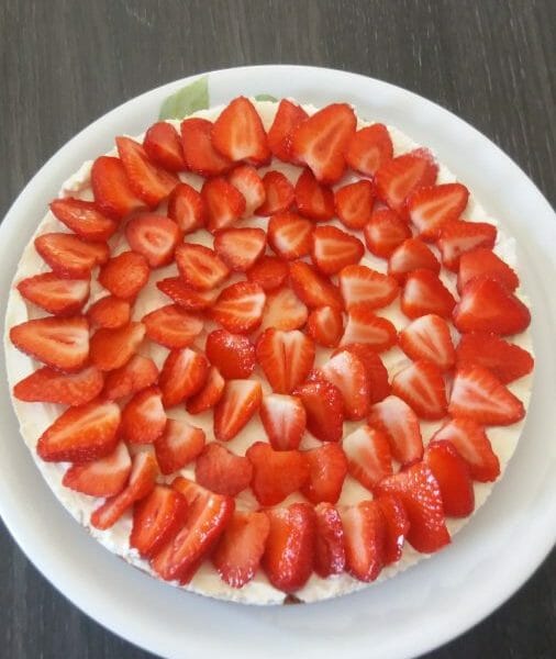 Cliquez pour zoomer ! Tarte aux fraises sans cuisson Thermomix par AnneC