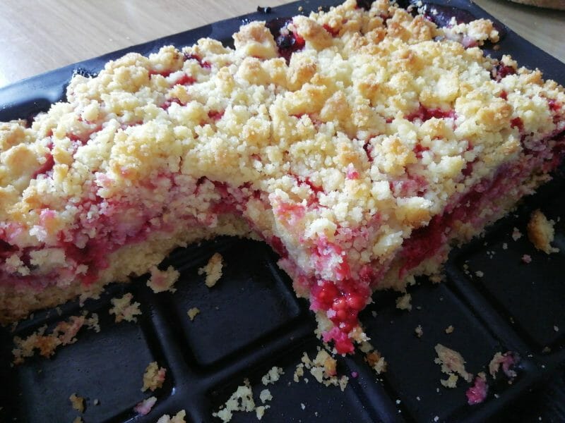 Cliquez pour zoomer ! Tarte aux groseilles façon crumble Thermomix par lilid76