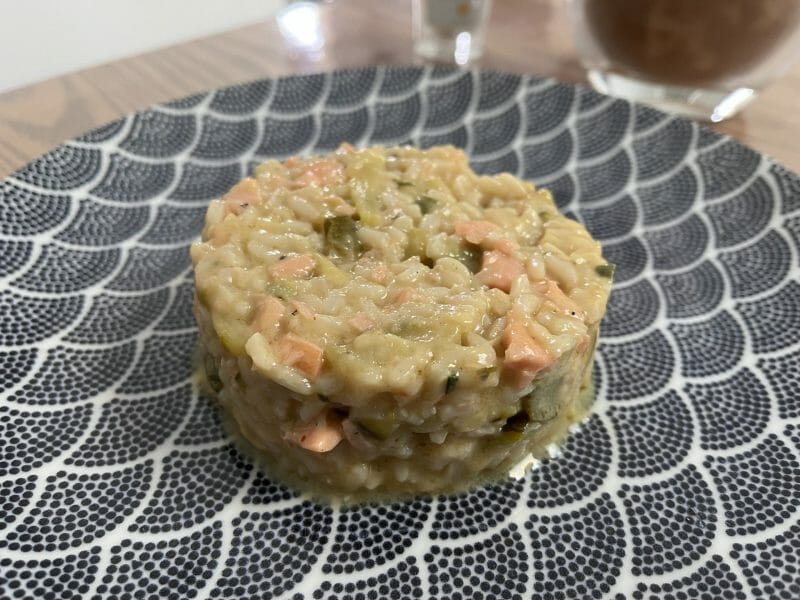 Cliquez pour zoomer ! Risotto courgettes saumon Thermomix par laetitia_122
