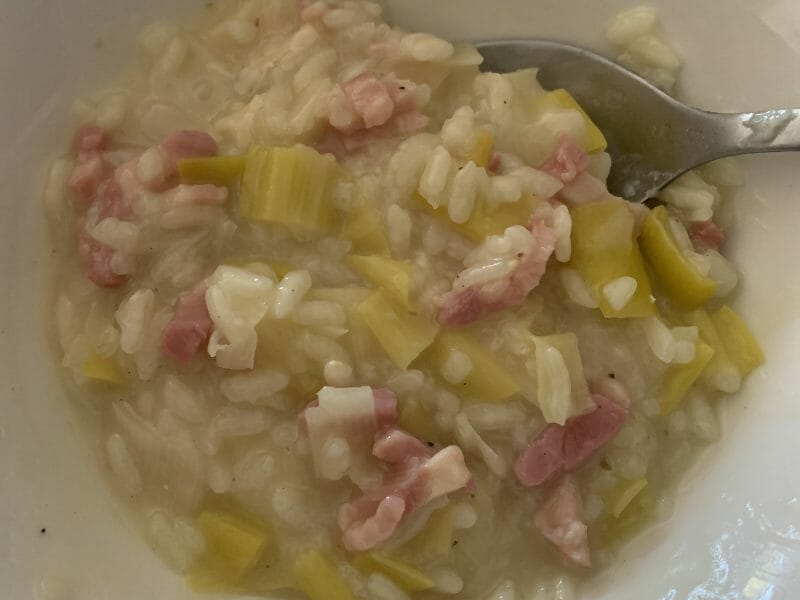 Cliquez pour zoomer ! Risotto poireaux et lardons Thermomix par laetitia_122