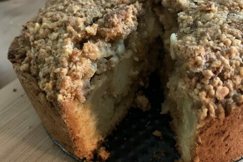 Cliquez pour zoomer ! Tarte aux pommes façon crumble Thermomix par elise_36