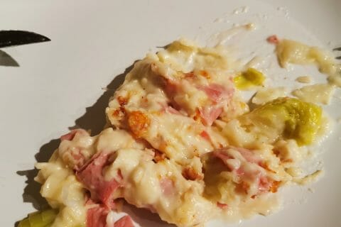 Gratin de poireau au jambon au Thermomix - Cookomix