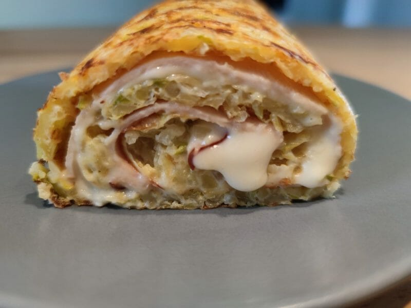Cliquez pour zoomer ! Roulé de pommes de terre, jambon et reblochon Thermomix par Anne-k