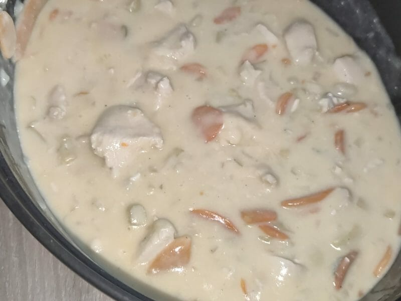 Cliquez pour zoomer ! Blanquette de dinde au bleu d’auvergne Thermomix par Anne-k