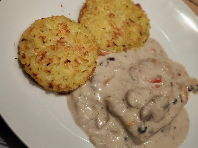 Cliquez pour zoomer ! Galettes de pommes de terre au four Thermomix par Anne-k