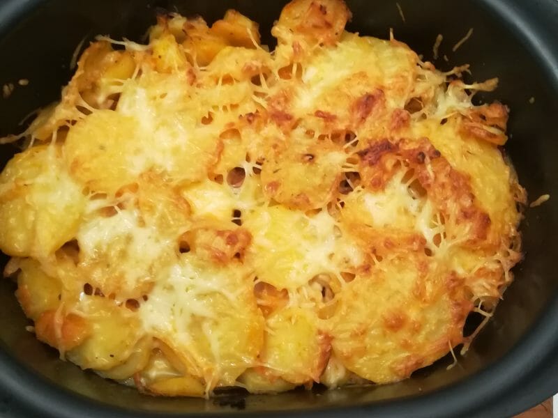 Cliquez pour zoomer ! Gratin de pommes de terre au chorizo Thermomix par sab44390