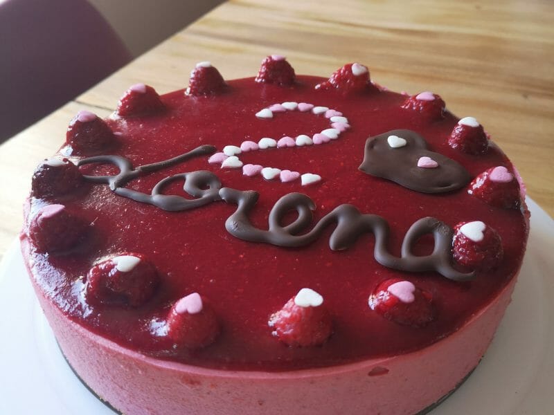 Cliquez pour zoomer ! Bavarois aux framboises Thermomix par laeti_20