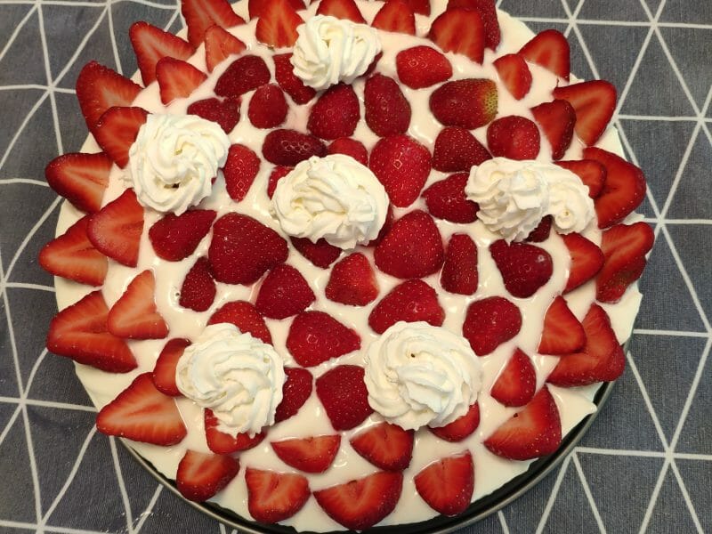 Cliquez pour zoomer ! Tarte aux fraises sans cuisson Thermomix par severine_34990
