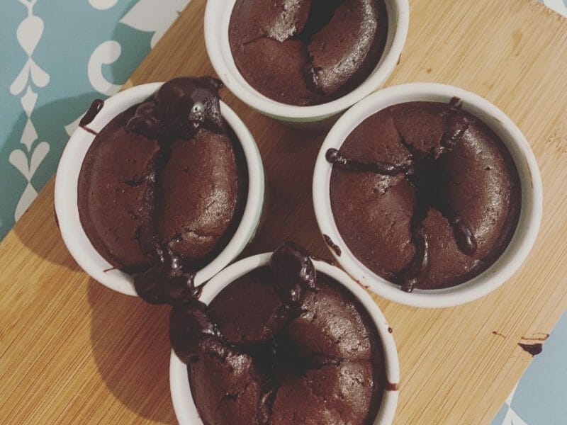 Cliquez pour zoomer ! Ramequins fondants au chocolat Thermomix par marika83160