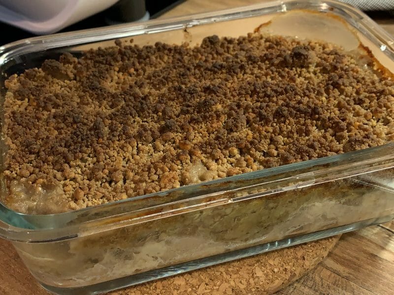 Cliquez pour zoomer ! Crumble poulet, courgettes et parmesan Thermomix par lenouchka12