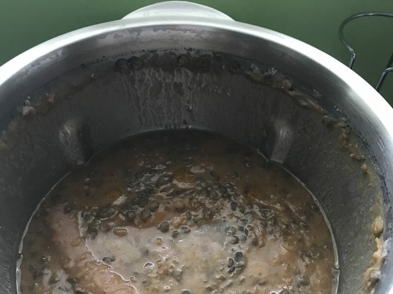 Cliquez pour zoomer ! Lentilles et ses saucisses Thermomix par Sandrine40800