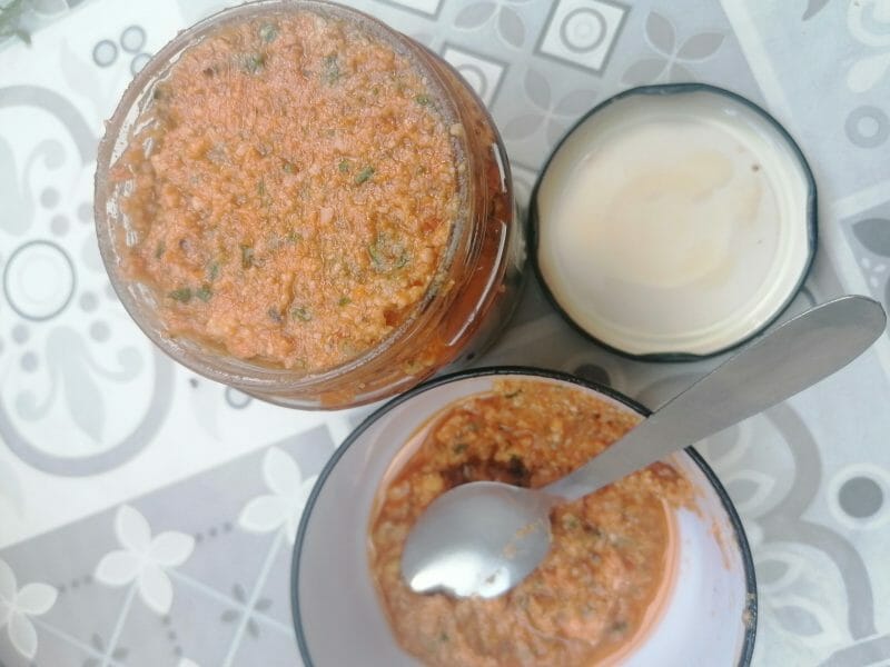 Cliquez pour zoomer ! Pesto rosso Thermomix par Minniebabybelle