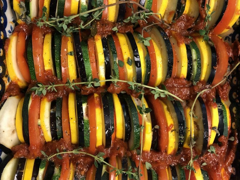 Cliquez pour zoomer ! Tian de légumes et mozarella Thermomix par vivi75