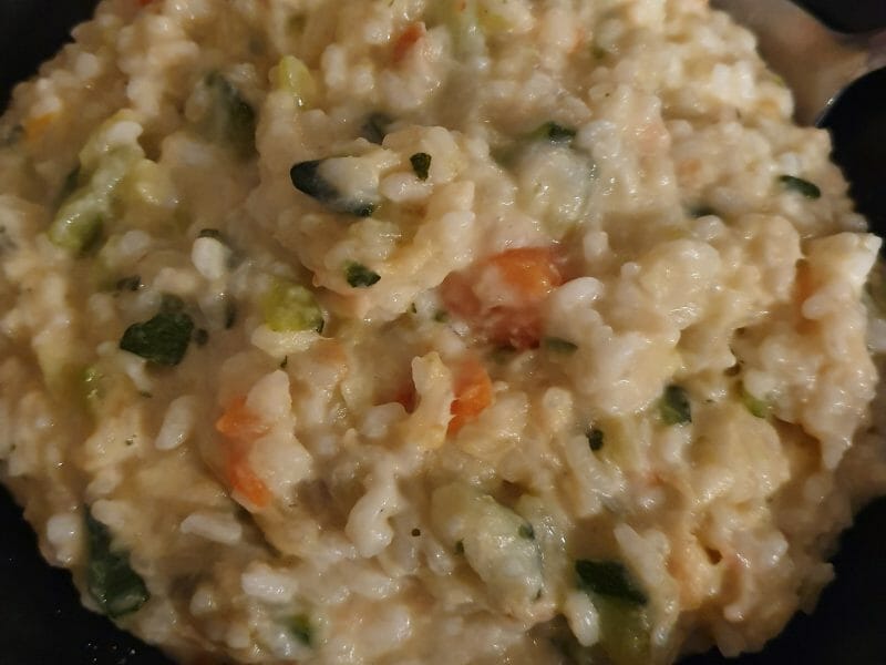 Cliquez pour zoomer ! Risotto carottes et saumon fumé Thermomix par mmmr