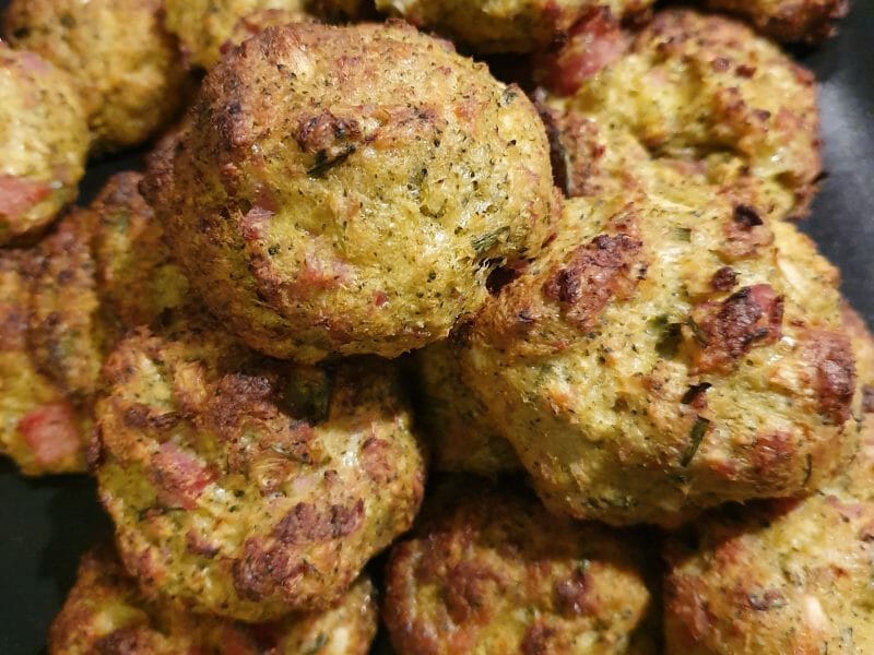 Cliquez pour zoomer ! Croquettes de chou-fleur au jambon cru Thermomix par mmmr