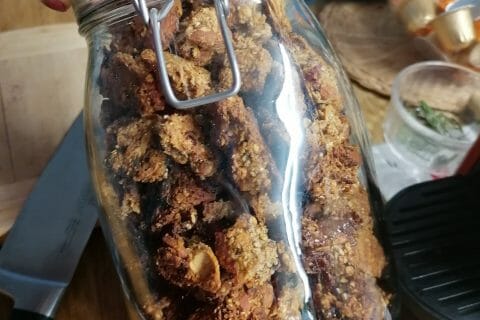 Cliquez pour zoomer ! Granola dattes et banane Thermomix par ylero