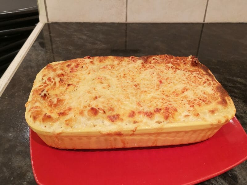 Cliquez pour zoomer ! Gratin de fusilli au jambon Thermomix par Mojayz