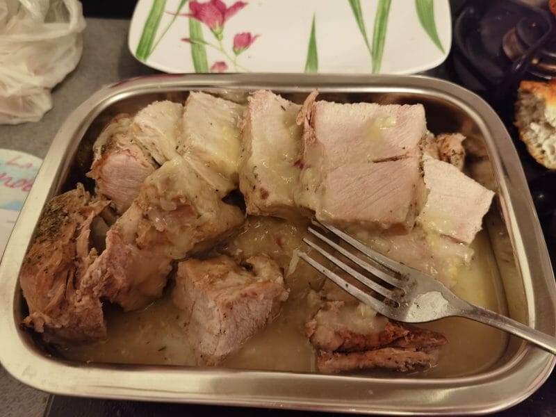 Cliquez pour zoomer ! Roti de porc sauce échalote Thermomix par petitefleur37