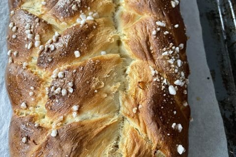 Cliquez pour zoomer ! Brioche tressée à la mie filante Thermomix par agnesalf