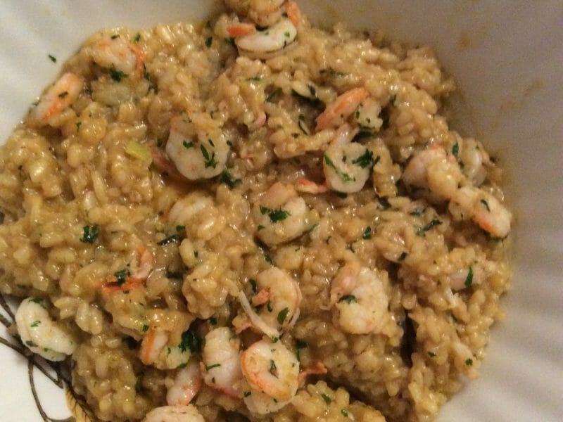 Cliquez pour zoomer ! Risotto crevettes et curry Thermomix par tfarida35