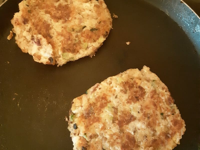 Cliquez pour zoomer ! Steaks lentilles, pois chiches, courgettes Thermomix par Camden