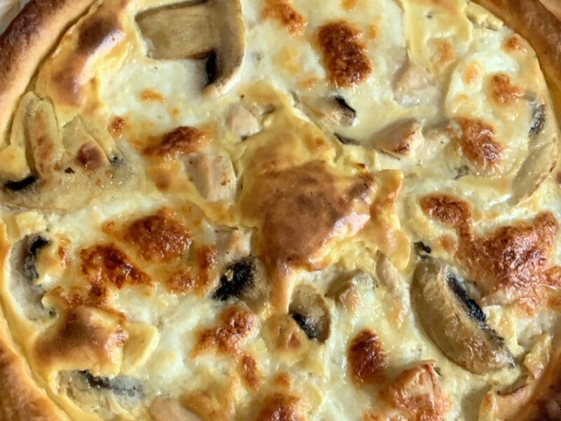Cliquez pour zoomer ! Tarte au poulet et champignons Thermomix par sofiamaria