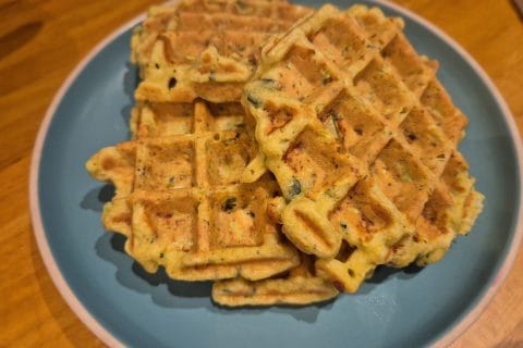 Cliquez pour zoomer ! Gaufres courgettes Thermomix par leffetpapillon