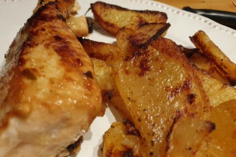 Cliquez pour zoomer ! Saumon au citron et à l’ail Thermomix par leffetpapillon