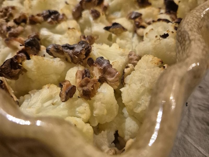 Cliquez pour zoomer ! Gratin de chou-fleur au gorgonzola et aux noix Thermomix par leffetpapillon