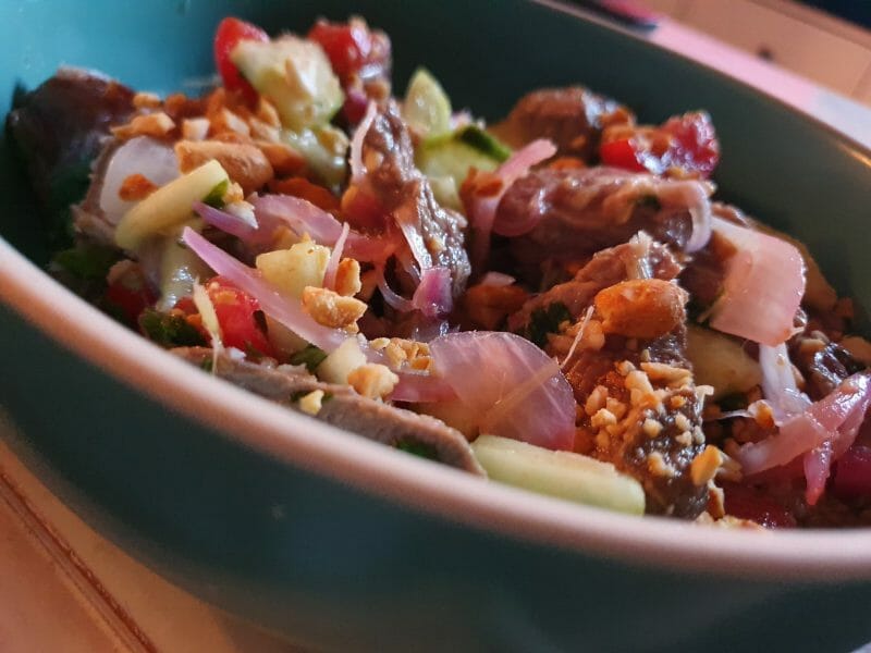 Cliquez pour zoomer ! Salade thaï au boeuf Thermomix par leffetpapillon