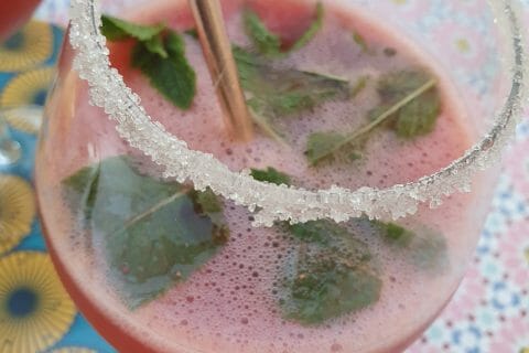 Cliquez pour zoomer ! Mojito fraise Thermomix par leffetpapillon