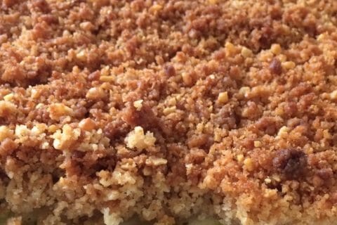 Cliquez pour zoomer ! Crumble courgettes, chèvre et lardons au Thermomix
