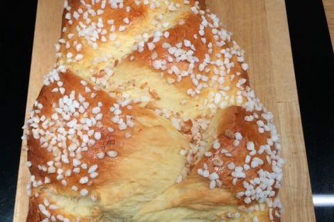 Cliquez pour zoomer ! Brioche tressée à la mie filante au Thermomix