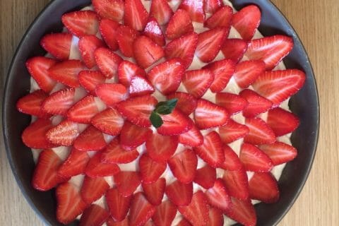Cliquez pour zoomer ! Tarte aux fraises sans cuisson au Thermomix