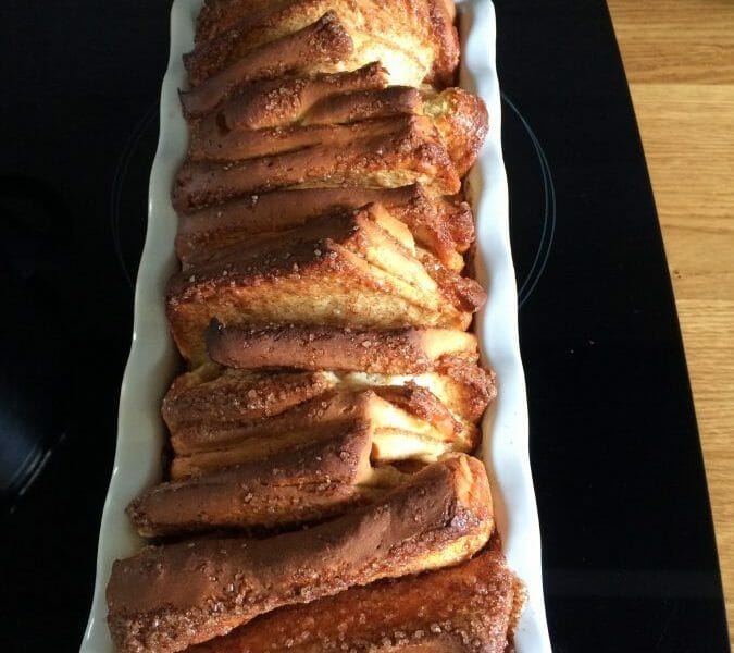 Cliquez pour zoomer ! Brioche à effeuiller à la cannelle Thermomix par Flomomix92