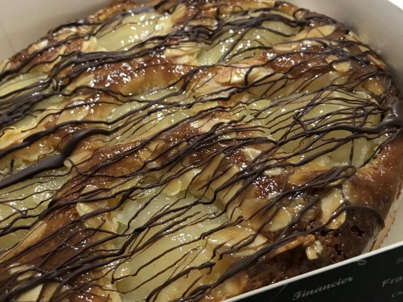 Cliquez pour zoomer ! Tarte aux poires sur lit de chocolat Thermomix par sabstef