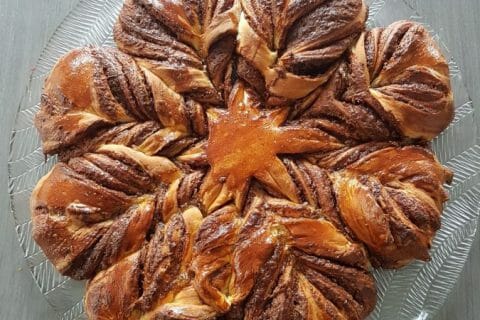 Cliquez pour zoomer ! Brioche étoilée au Nutella au Thermomix