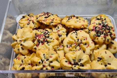 Cliquez pour zoomer ! Sablés à la presse à biscuits au Thermomix